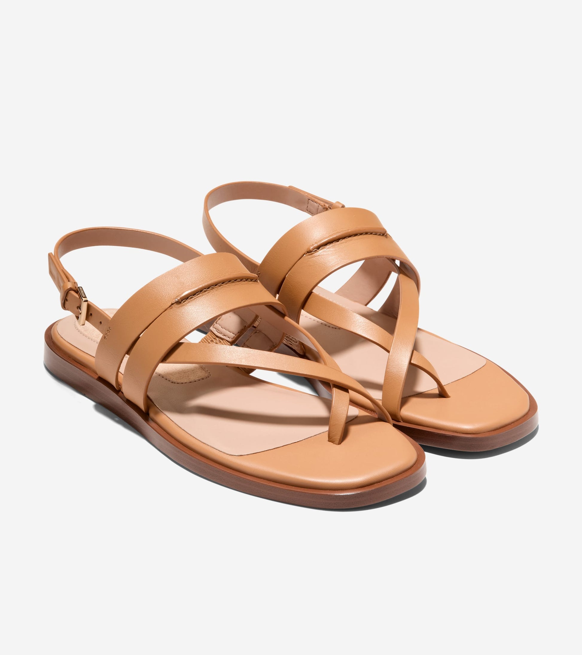 Women's Go-To Estella Flat Thong Sandals-Biscuit