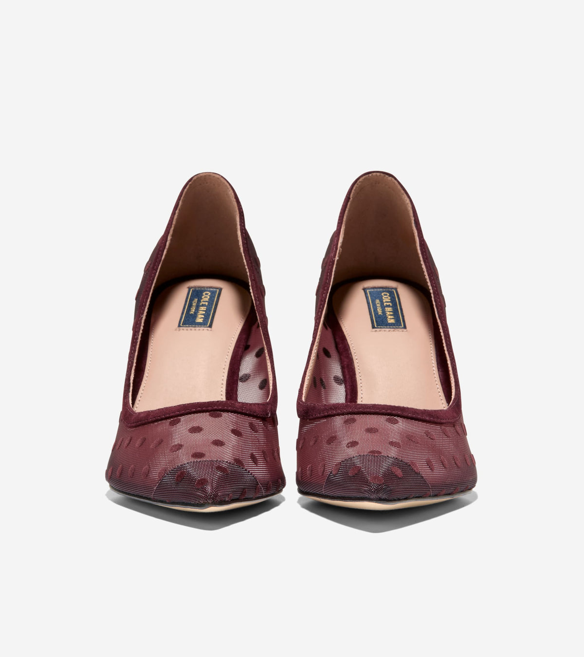 Women's Hansell Pumps-Burgundy Polka Dot-Bloodstone
