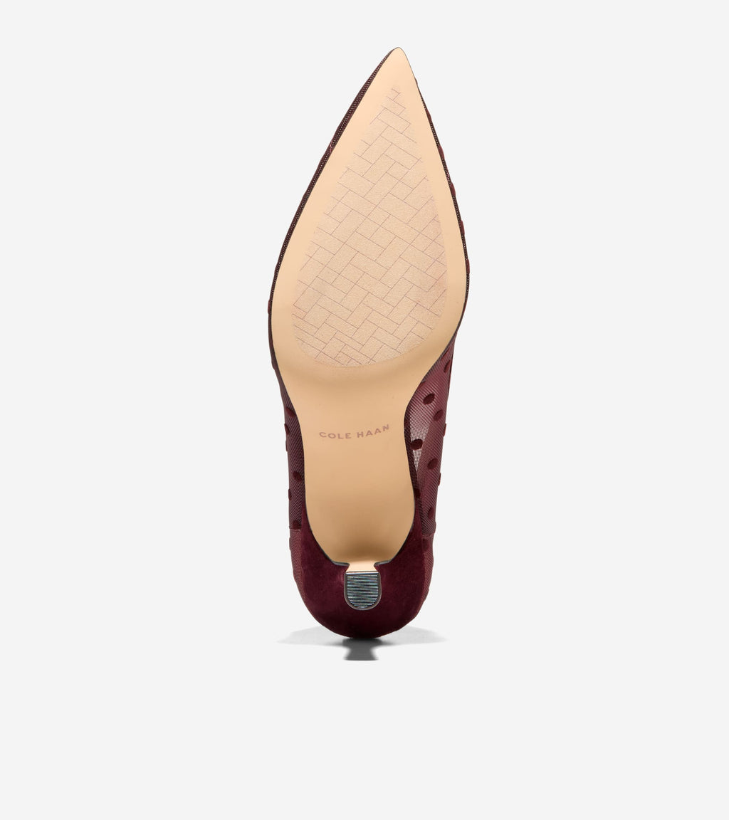 Women's Hansell Pumps-Burgundy Polka Dot-Bloodstone