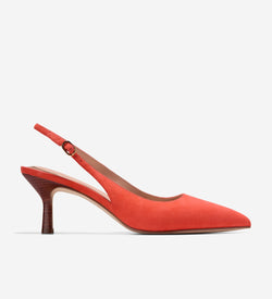 Women's Hansell Slingback Pumps-Summer Fig-Stacked Heel