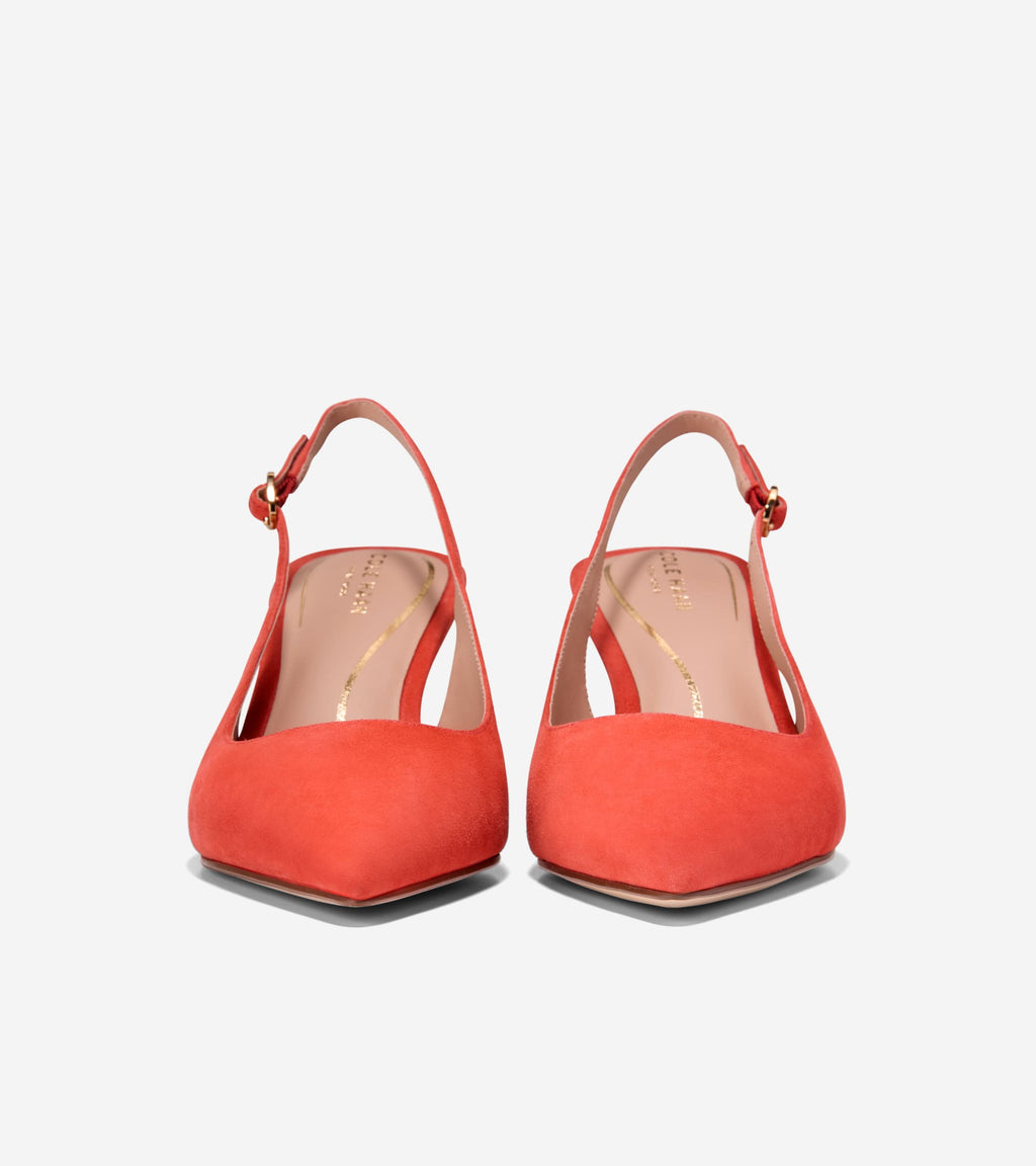 Women's Hansell Slingback Pumps-Summer Fig-Stacked Heel