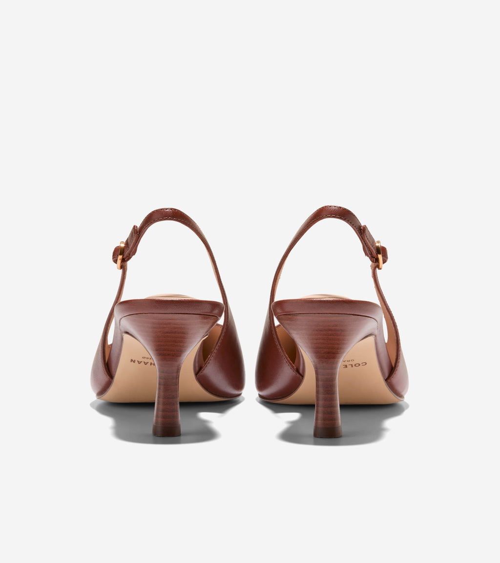 Women's Hansell Slingback Pumps-Dark Cuoio