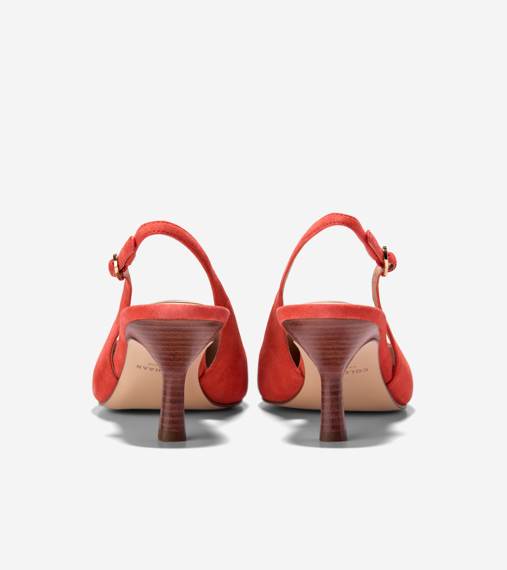 Women's Hansell Slingback Pumps-Summer Fig-Stacked Heel