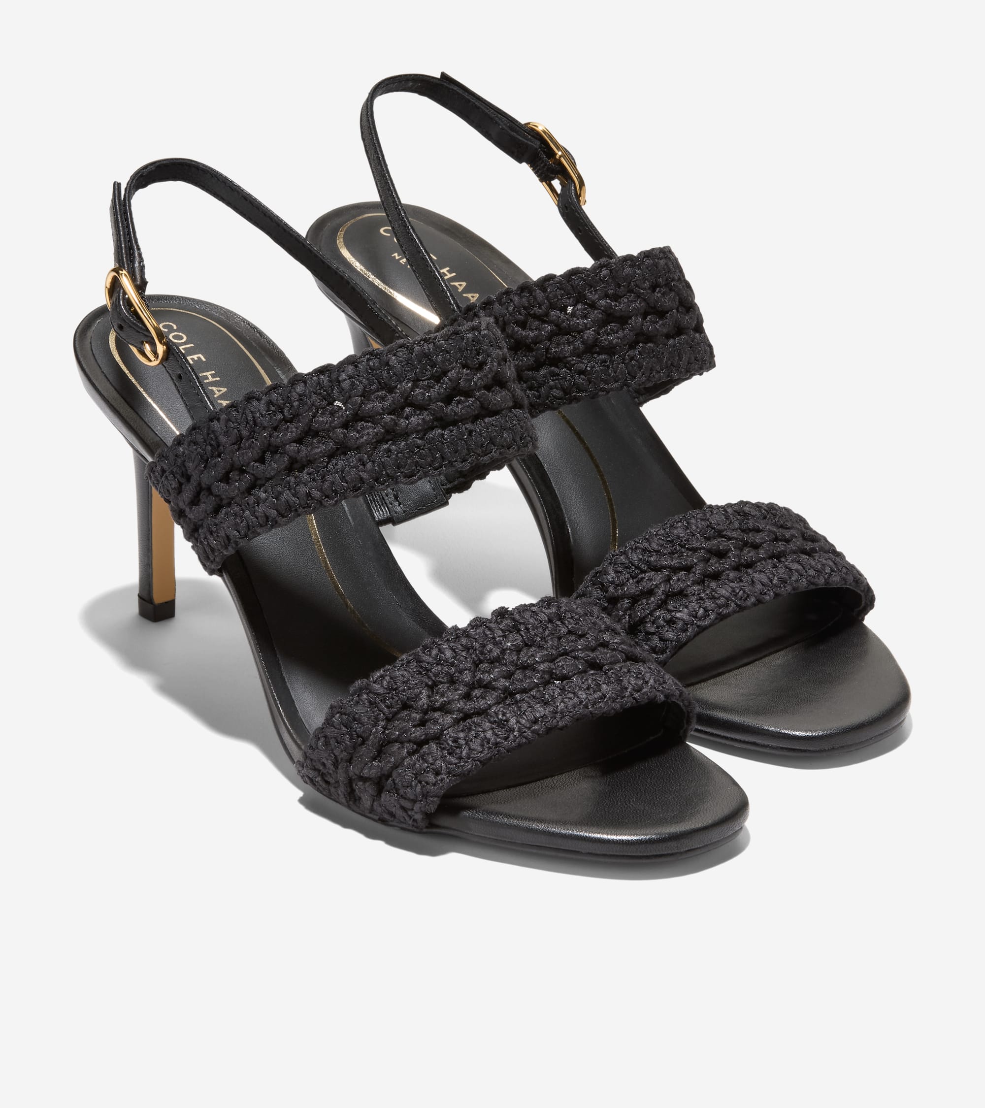 Women's Harlan Double Band Sandals in Black | Cole Haan