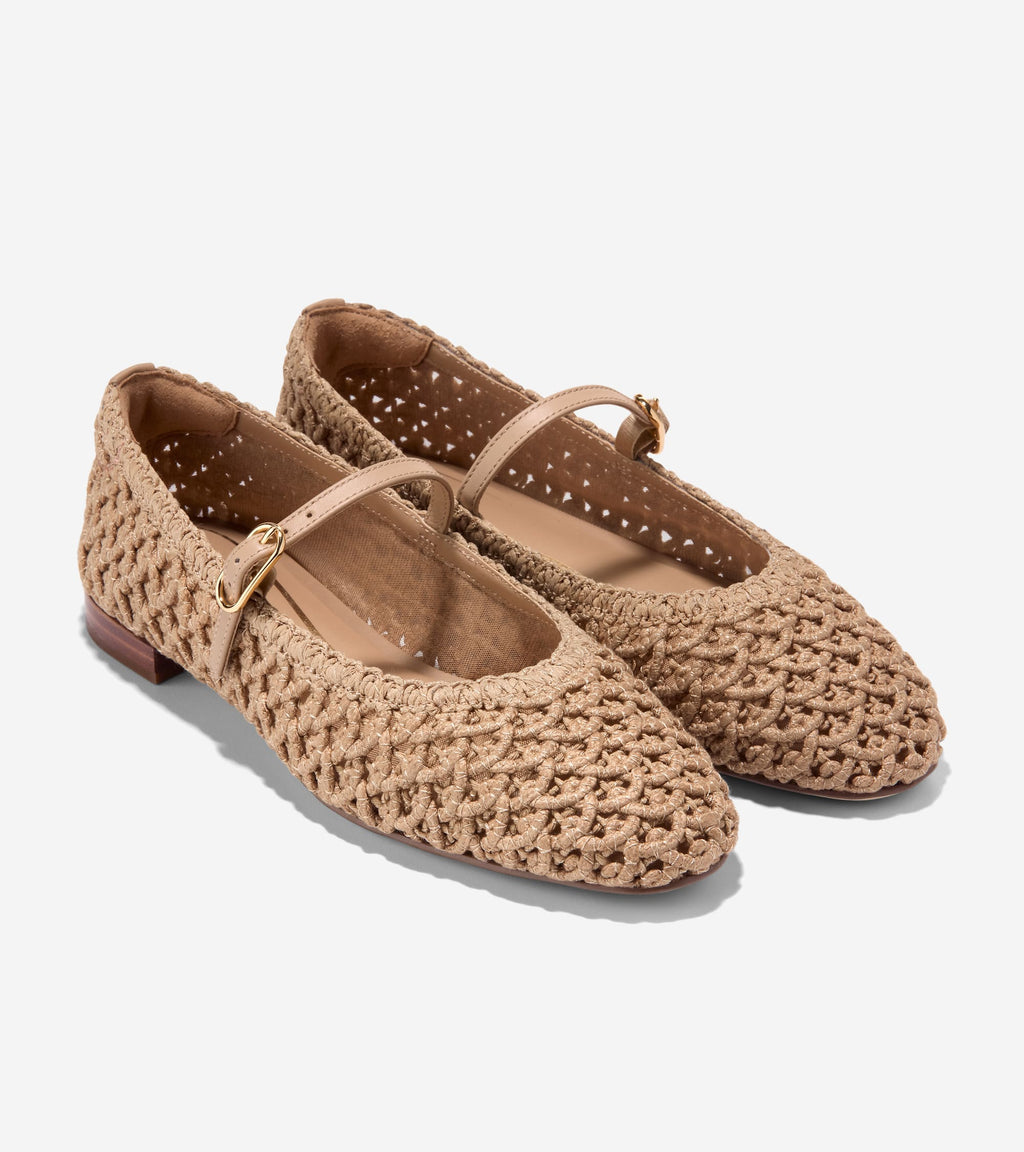 Women's Harlan Mary Jane Ballet Flats-Tuscan Sand
