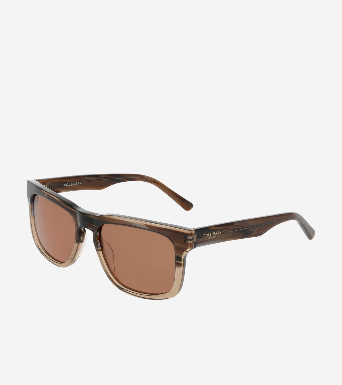 Brown Rectangular Men’s Sunglasses with Case Men main image 3