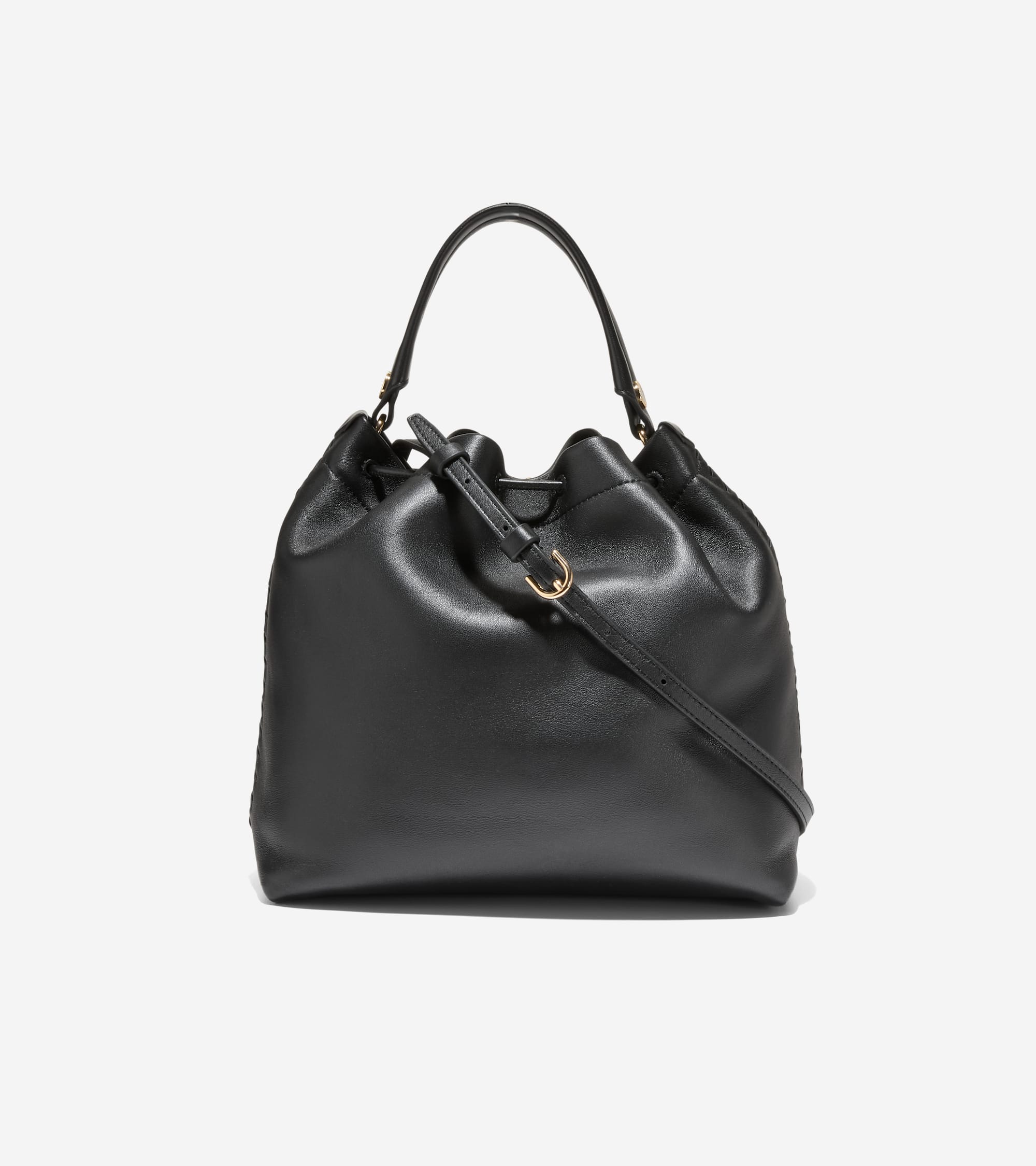y414185　レディース　BLK M Women's Isabella Bucket Bag in Black | Cole Haan