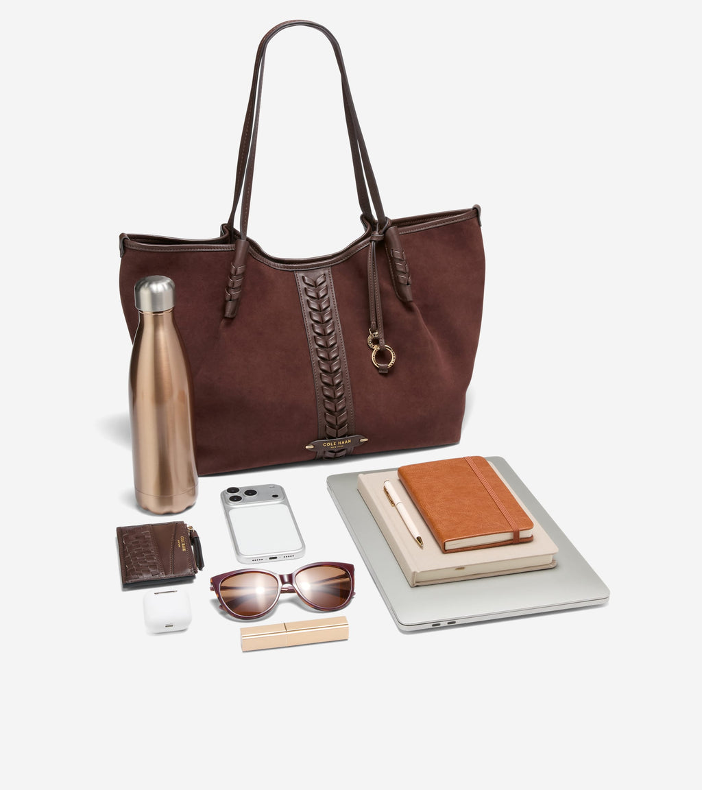Women's Isabella Slouchy Tote Bag-Madeira Brown