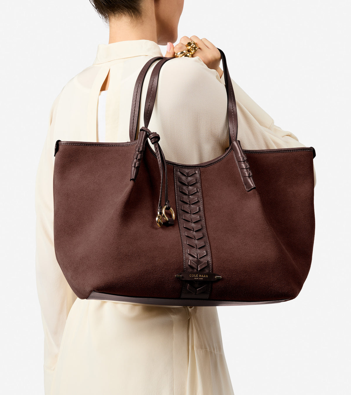 Women's Isabella Slouchy Tote Bag-Madeira Brown