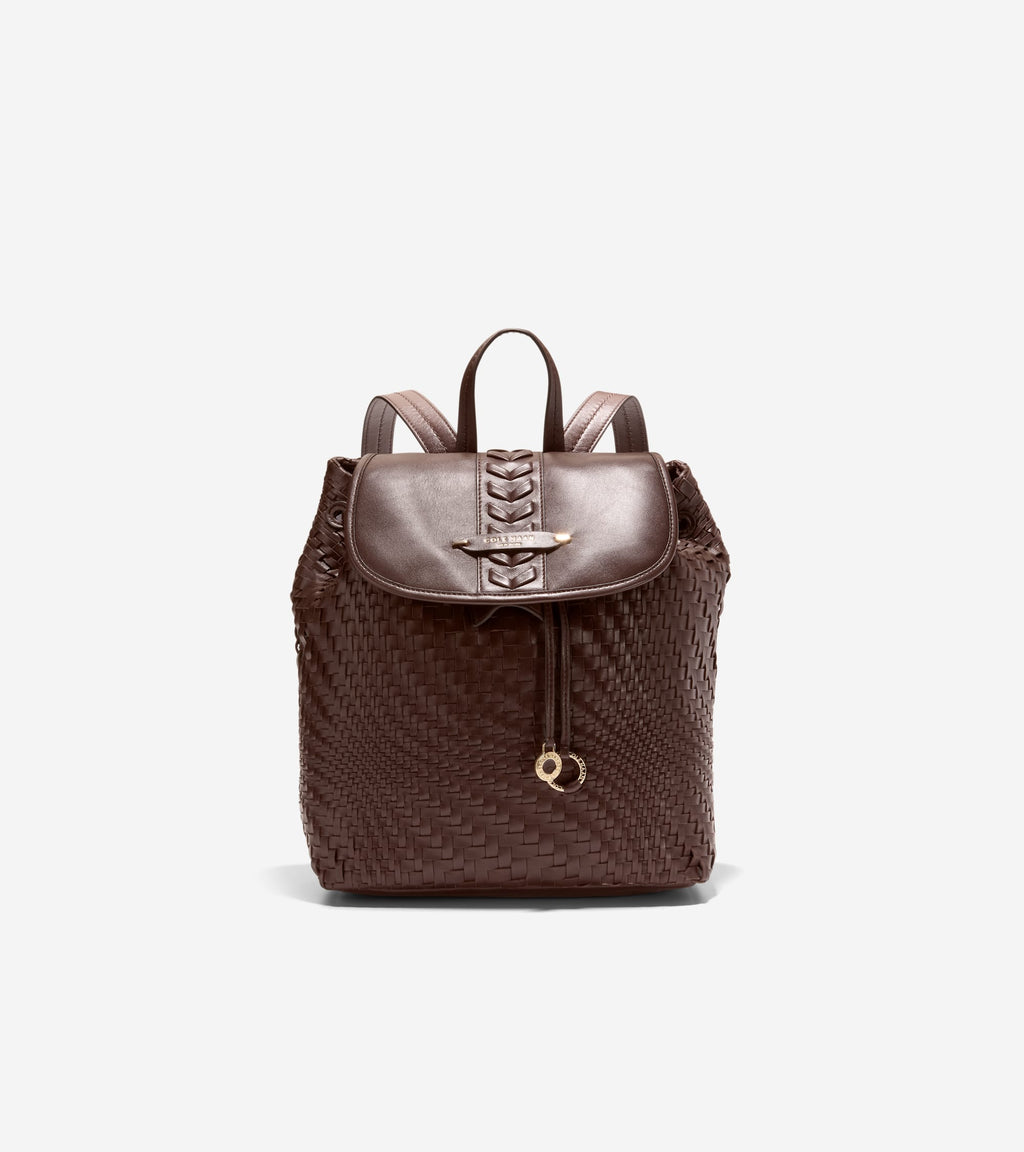 Women's Isabella Woven Backpack-Madeira Brown