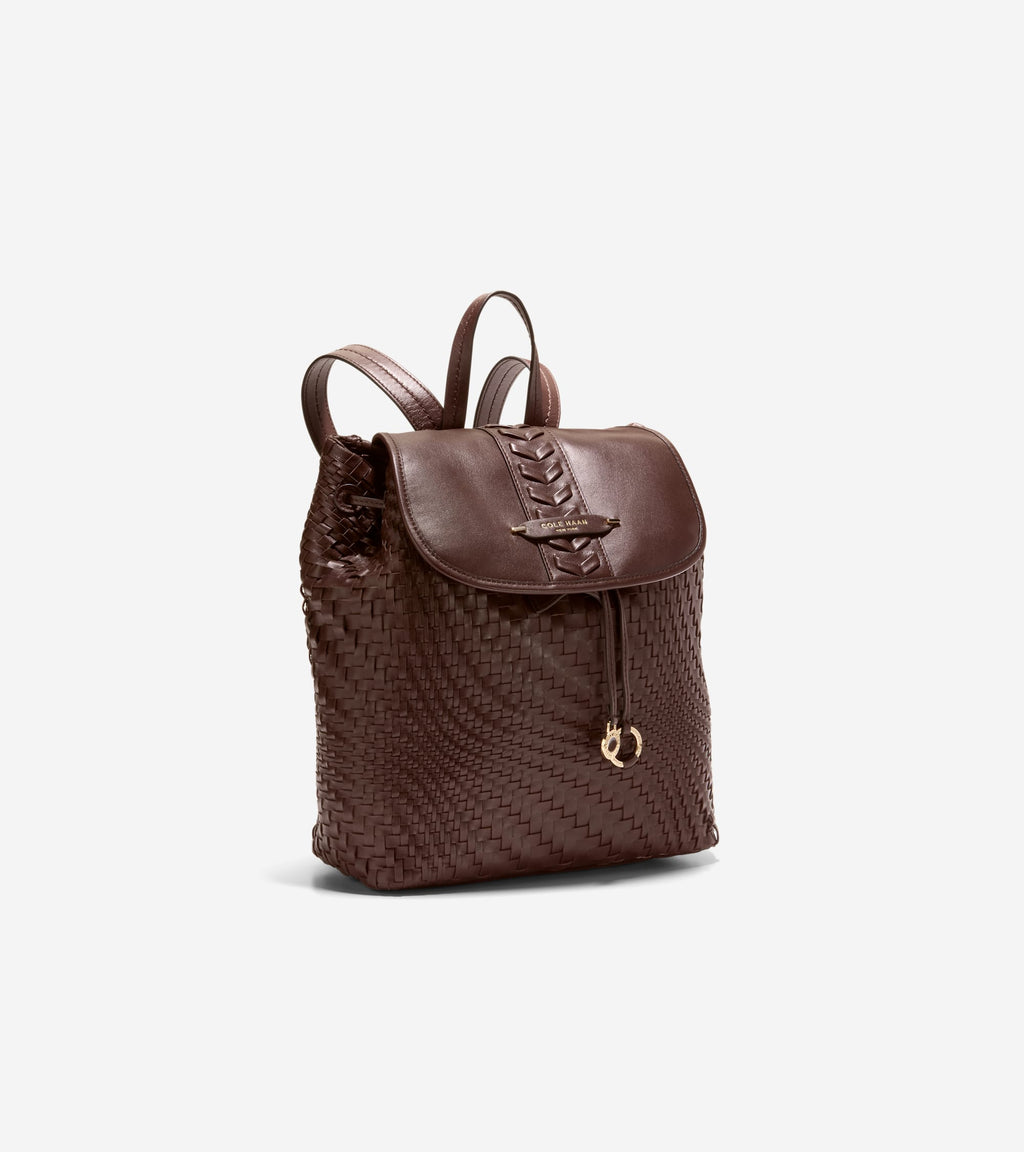 Women's Isabella Woven Backpack-Madeira Brown