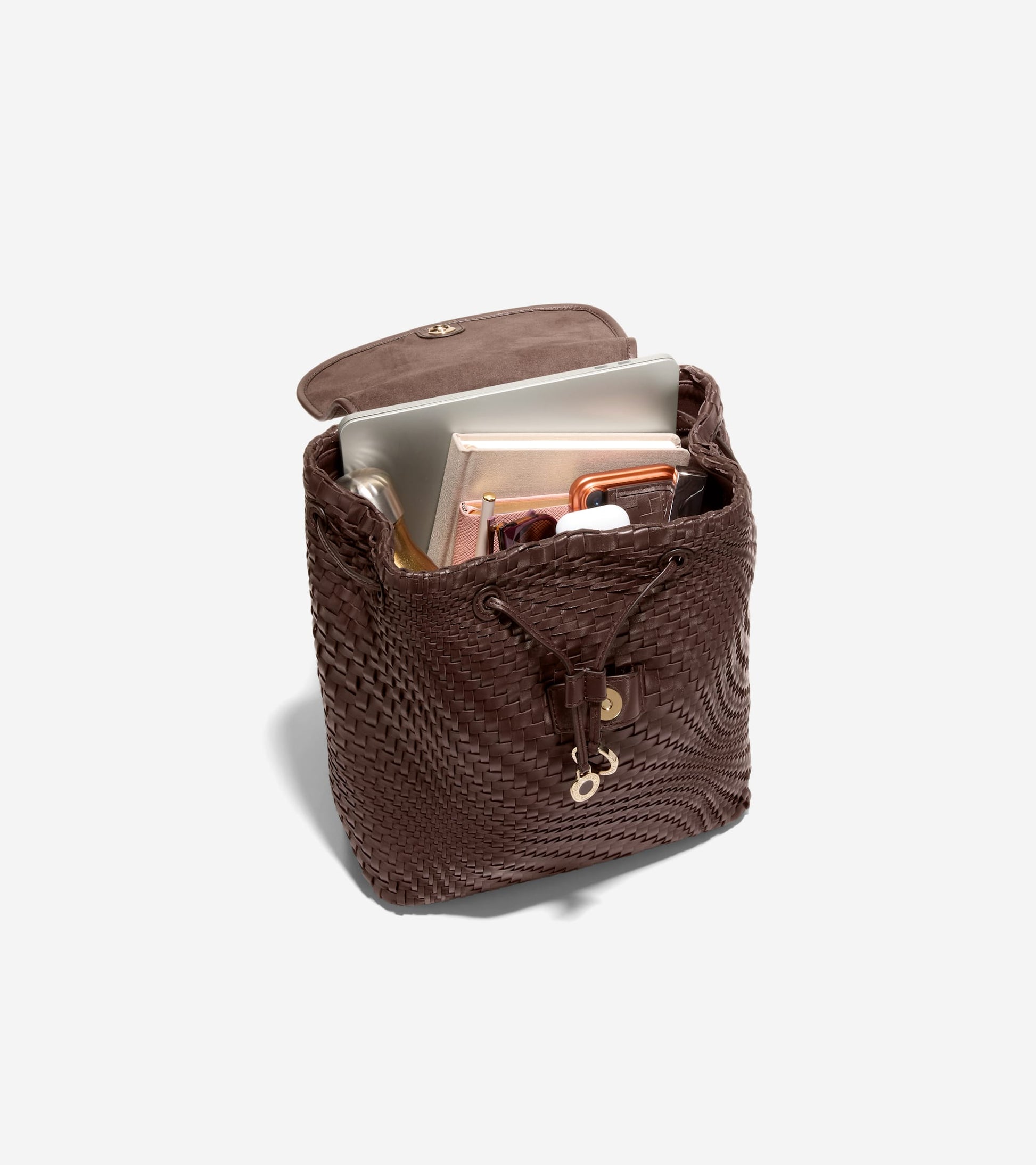 Women's Isabella Woven Backpack-Madeira Brown