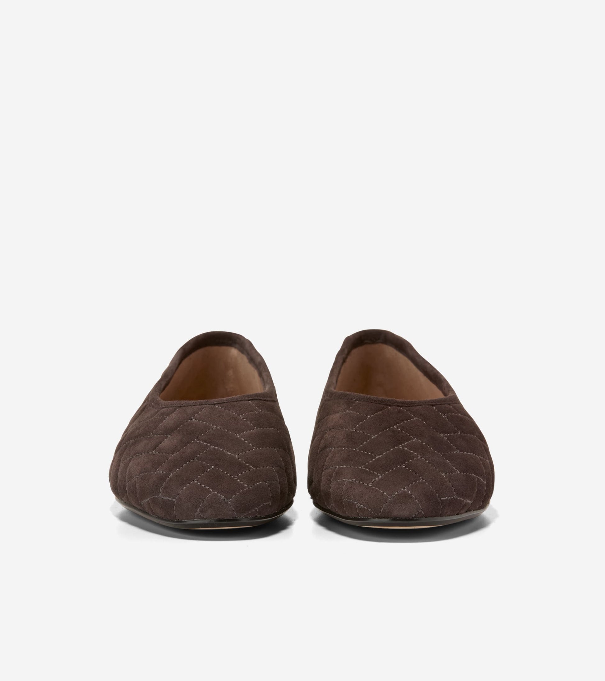 Women's Jasleen Quilted Ballet Flats-Dark Chocolate Quilted