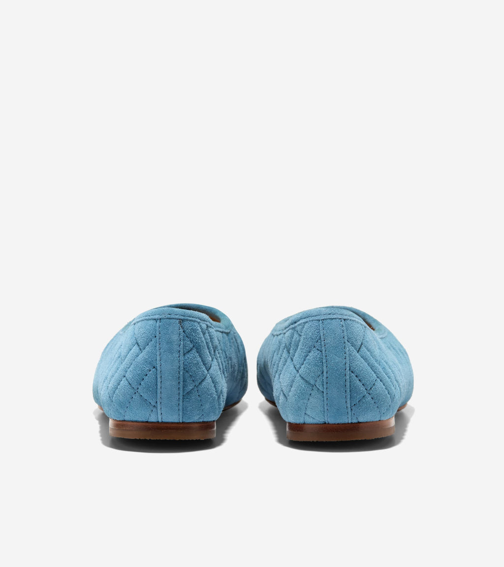 Women's Jasleen Quilted Ballet Flats-Provincial Blue Quilted