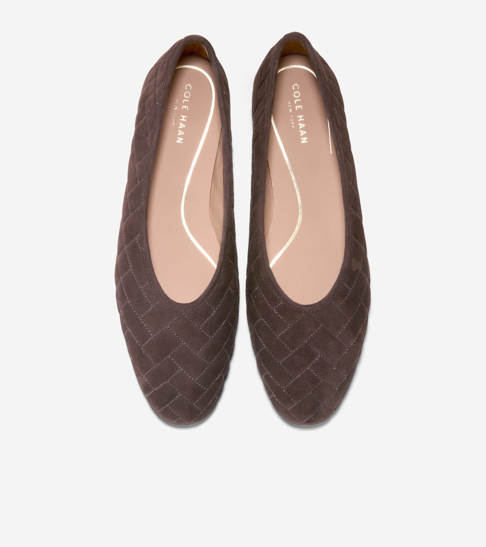 Women's Jasleen Quilted Ballet Flats-Dark Chocolate Quilted