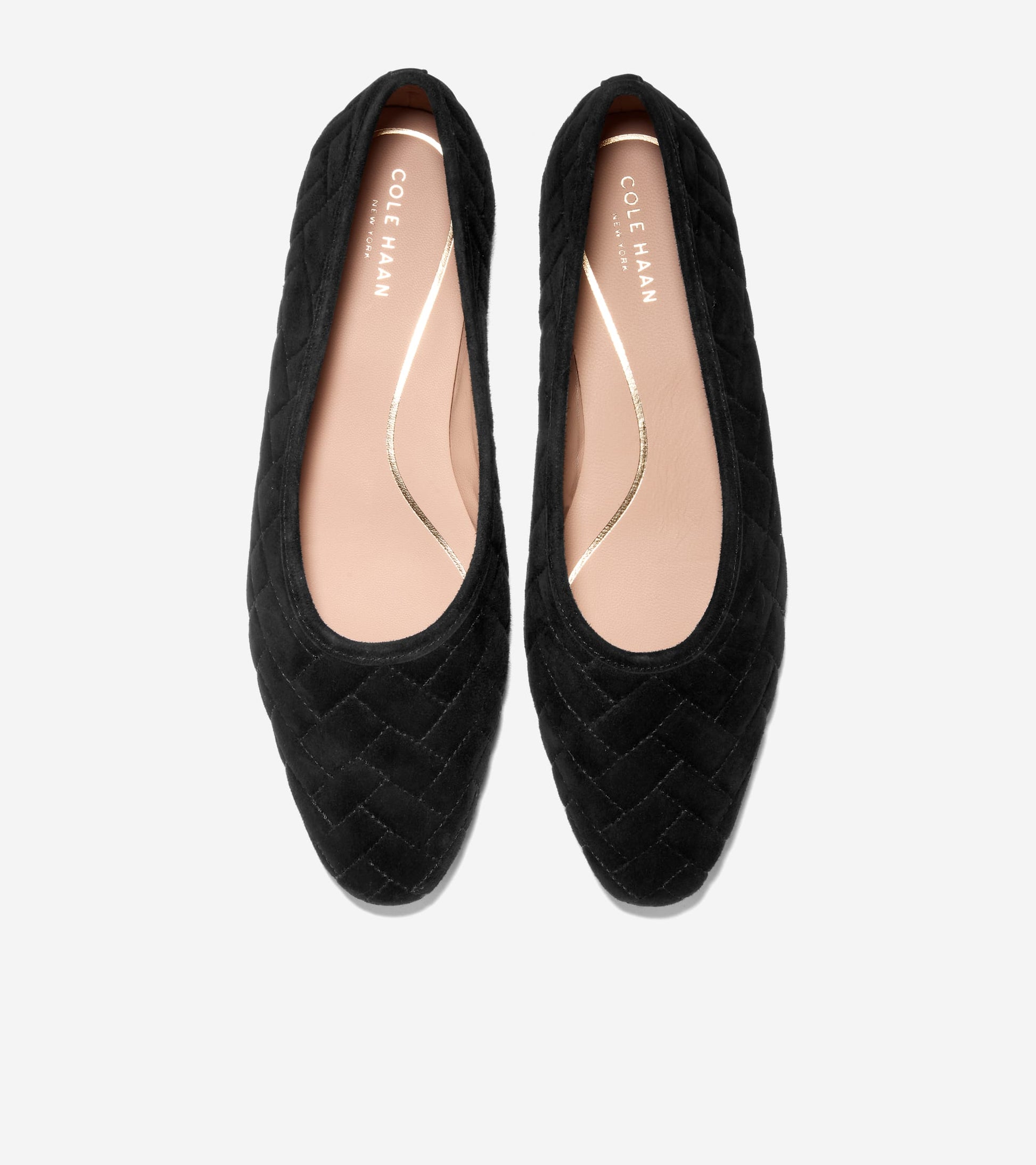 Women's Jasleen Quilted Ballet Flats-Black Quilted