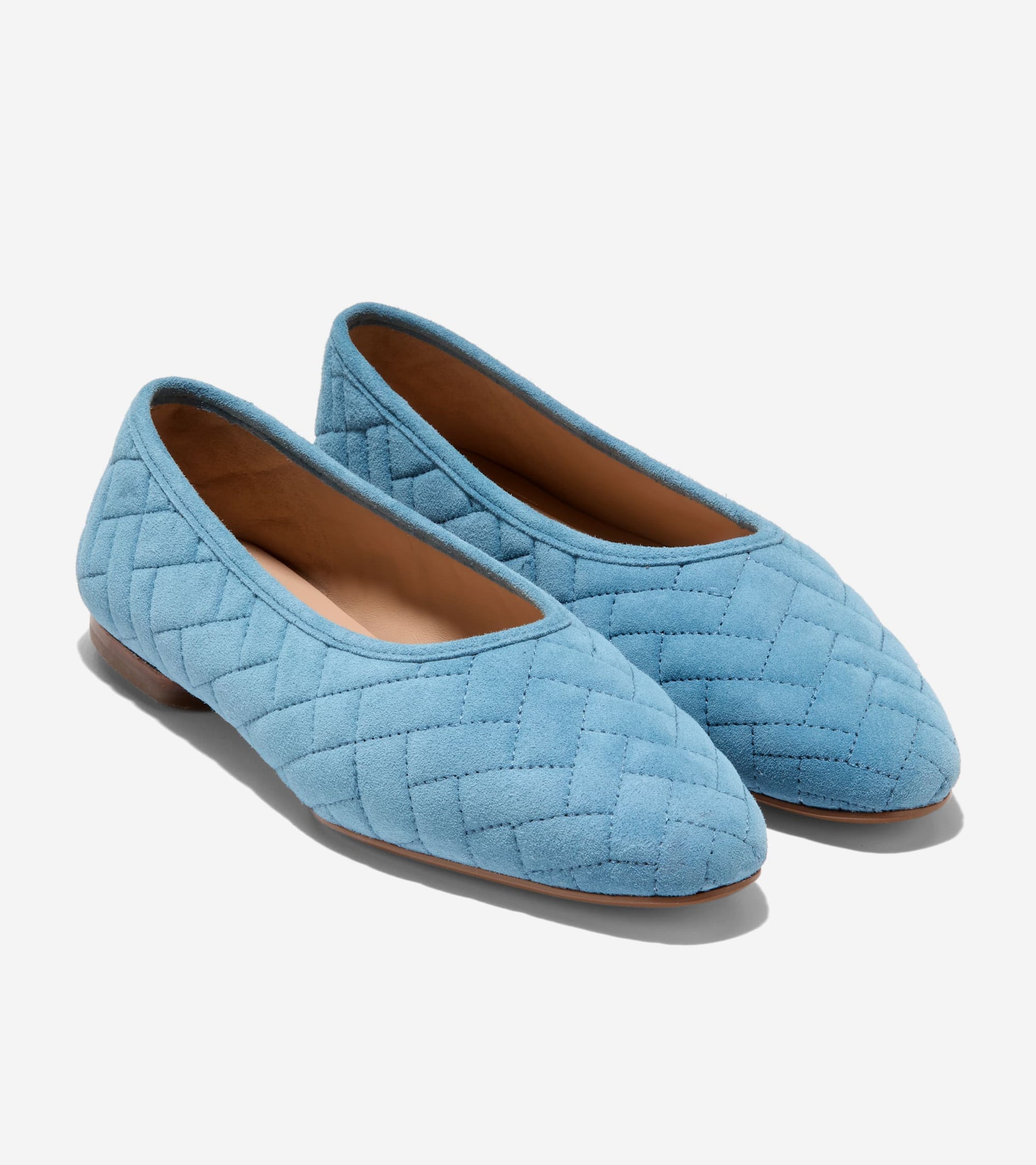 Women's Jasleen Quilted Ballet Flats-Provincial Blue Quilted