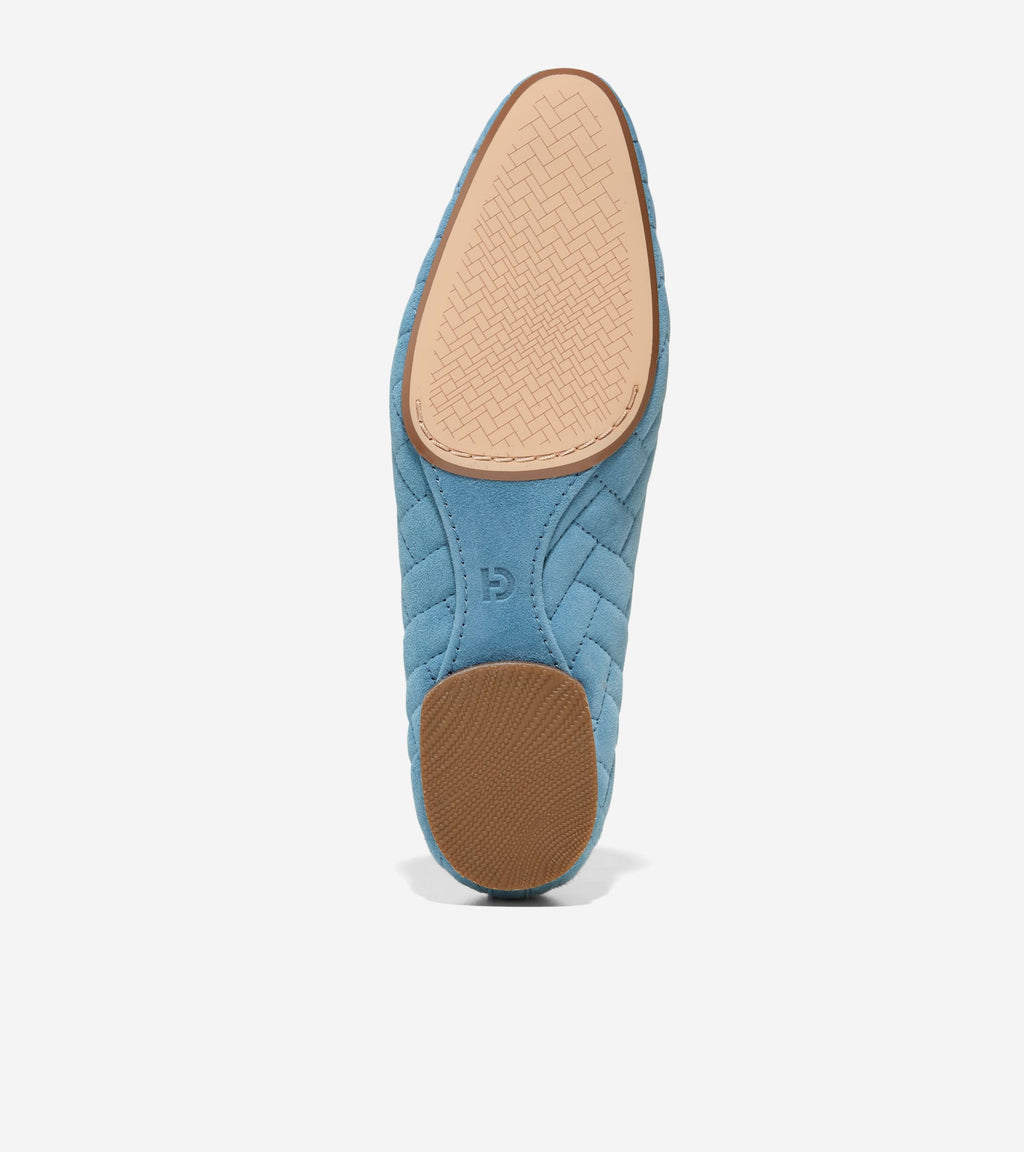 Women's Jasleen Quilted Ballet Flats-Provincial Blue Quilted