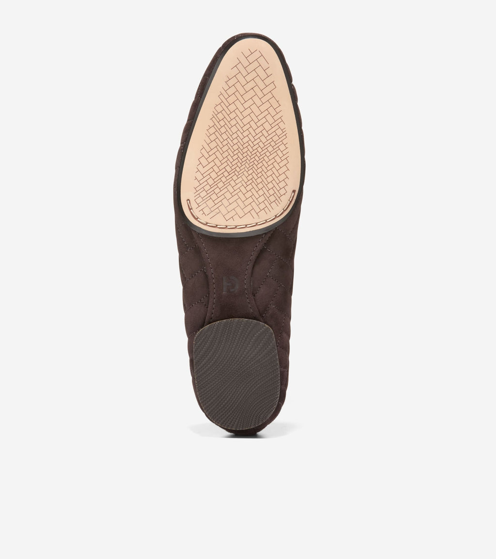 Women's Jasleen Quilted Ballet Flats-Dark Chocolate Quilted