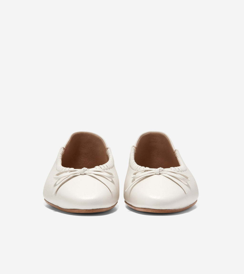 Women's Jaya Travel Ballet Flats-Powder