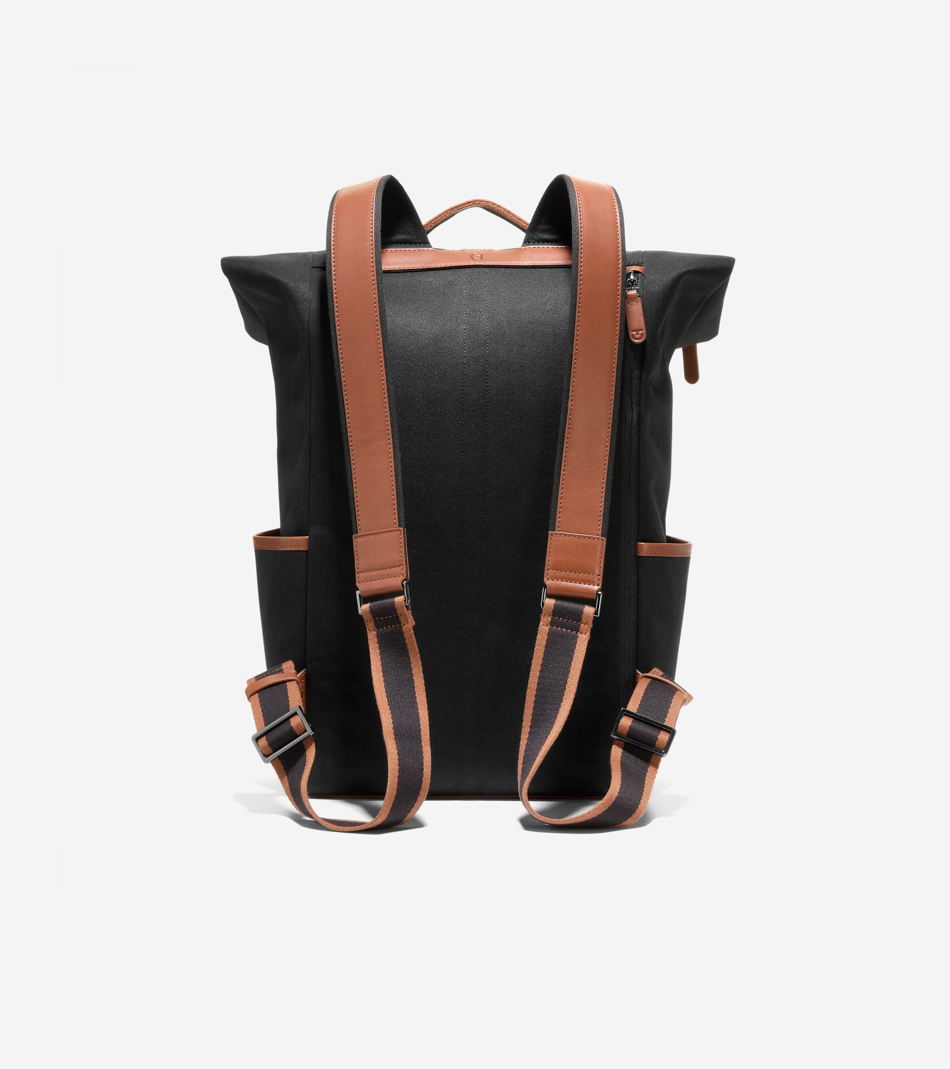 Men's Judson Brushed Twill Backpack-Black-New British Tan
