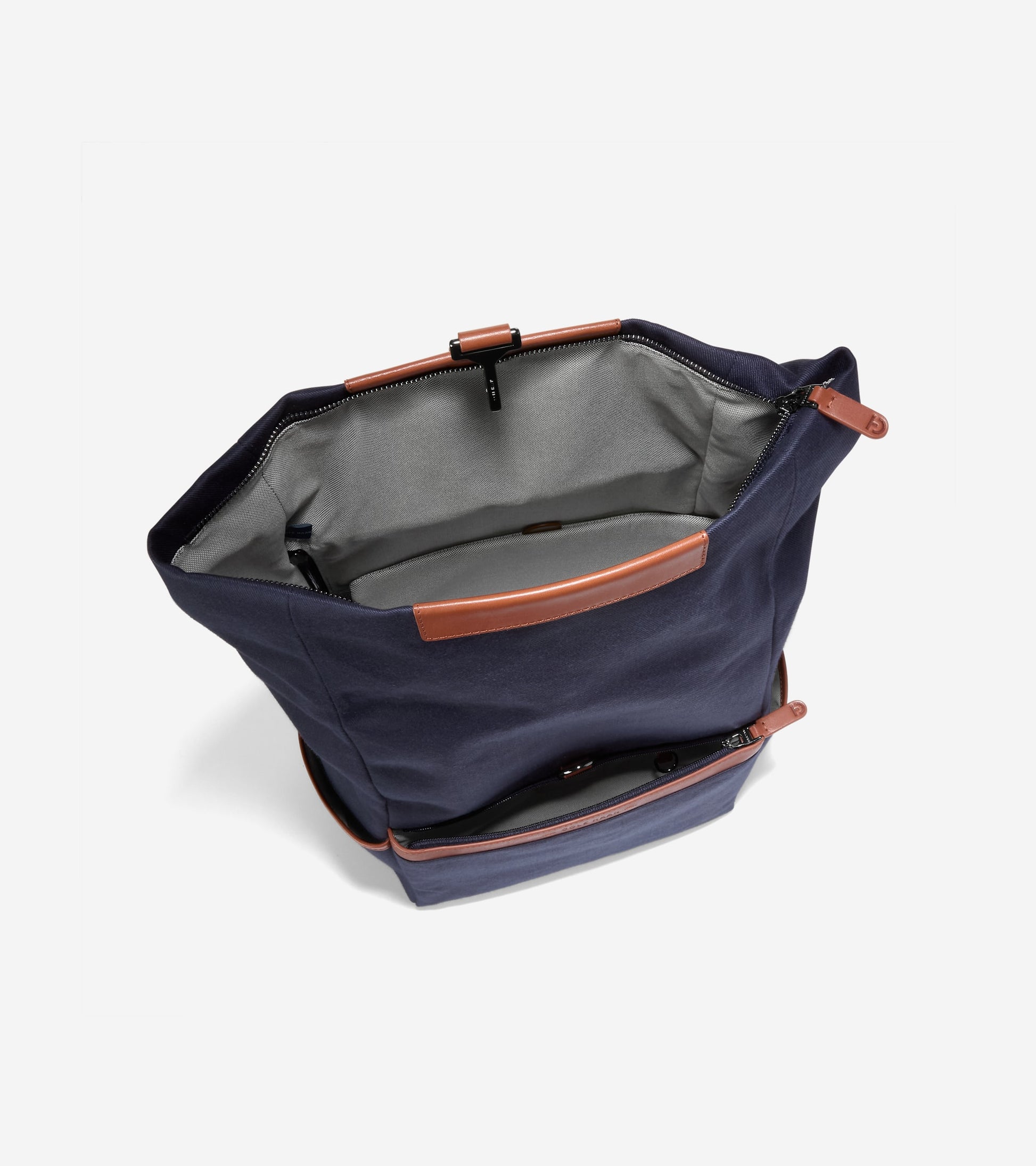 Men's Judson Brushed Twill Backpack-Midnight Moon-British Tan