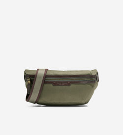 Men's Judson Brushed Twill Crossbody Bag-Olive Green-Madeira