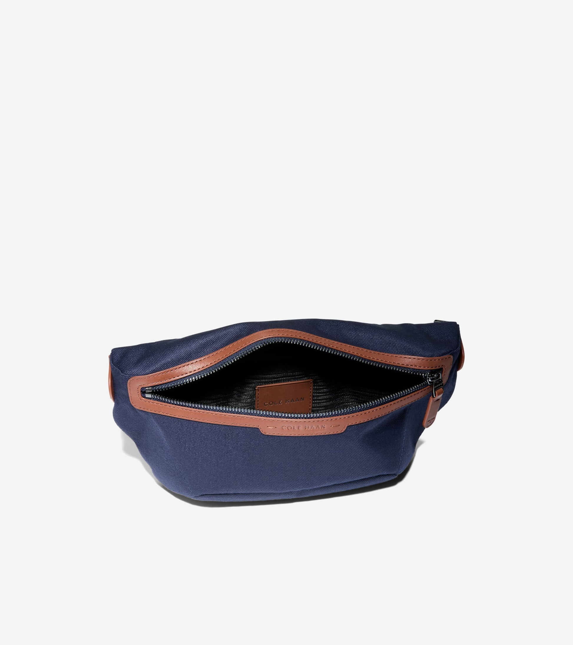 Men's Judson Brushed Twill Crossbody-Midnight Moon-British Tan