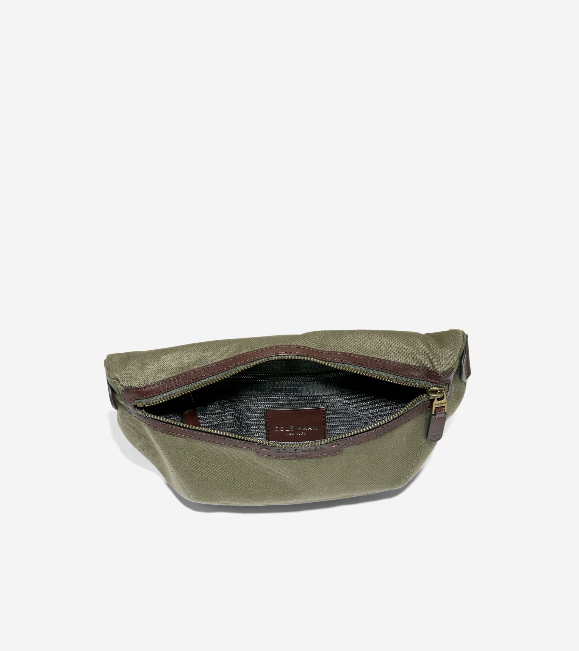 Men's Judson Brushed Twill Crossbody Bag-Olive Green-Madeira