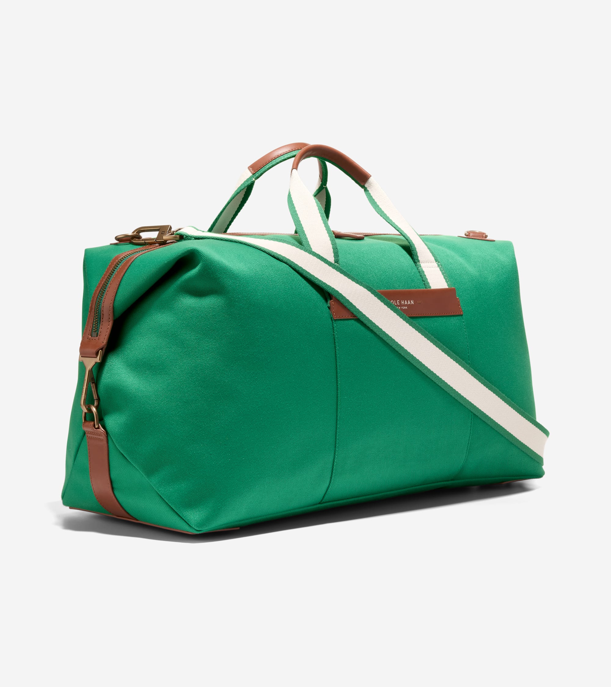 Judson Brushed Twill Duffle in Green | Cole Haan