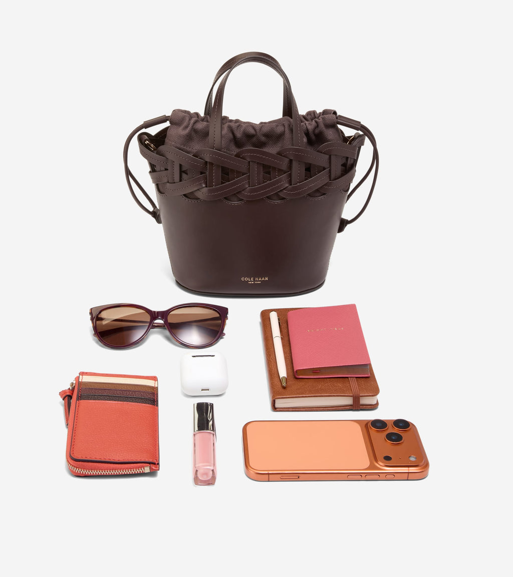 Women's Juliette Small Tote Crossbody Bag-Madeira Brown