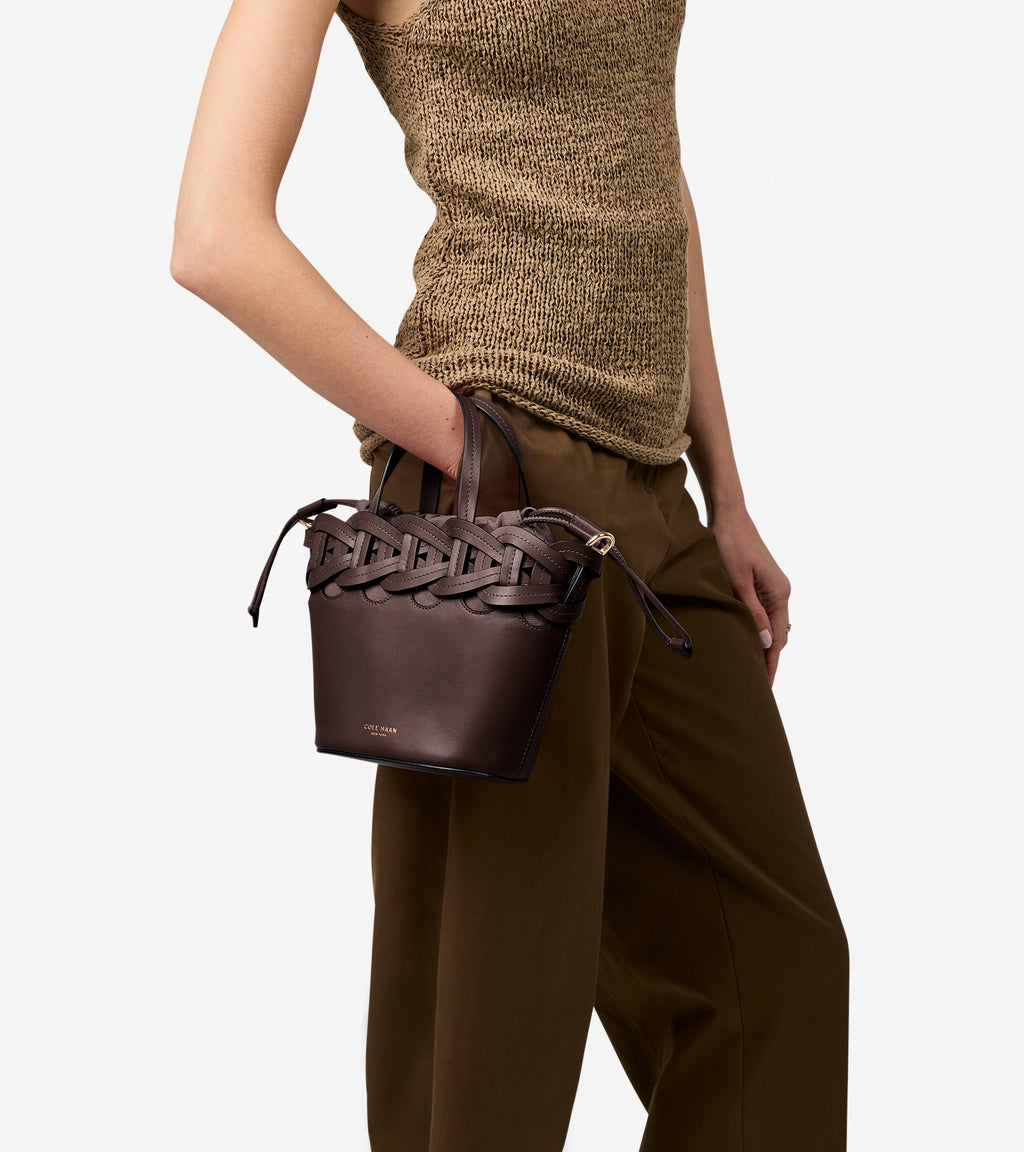 Women's Juliette Small Tote Crossbody Bag-Madeira Brown