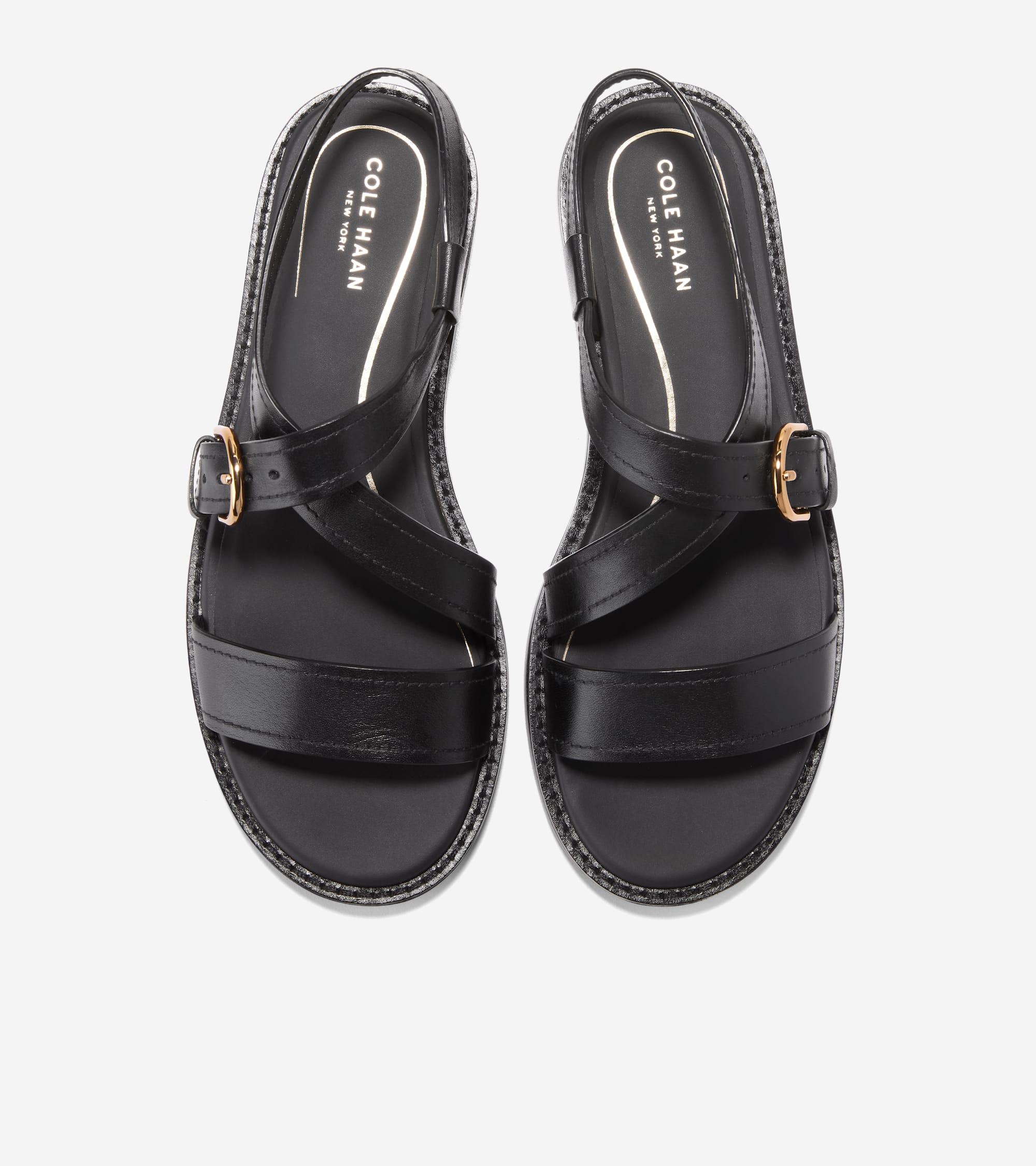 Women's Kami Buckle Sandals in Black | Cole Haan