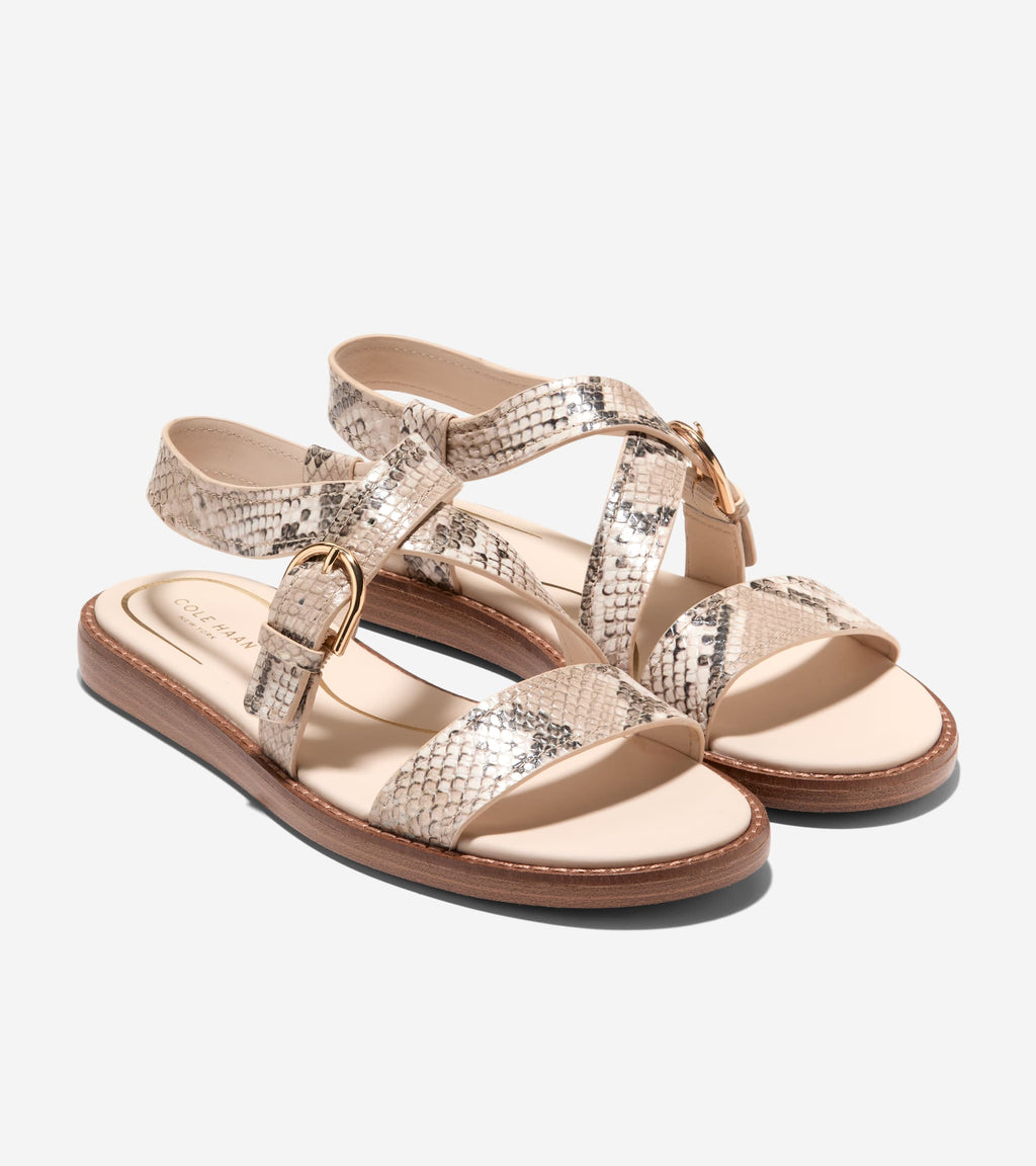 Women's Kami Buckle Sandals-Mojave Snake Print