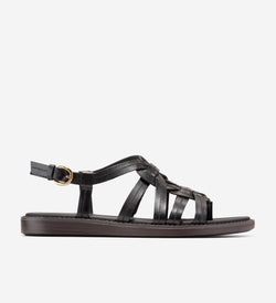 Women's Kami Interwoven Thong Sandals-Black