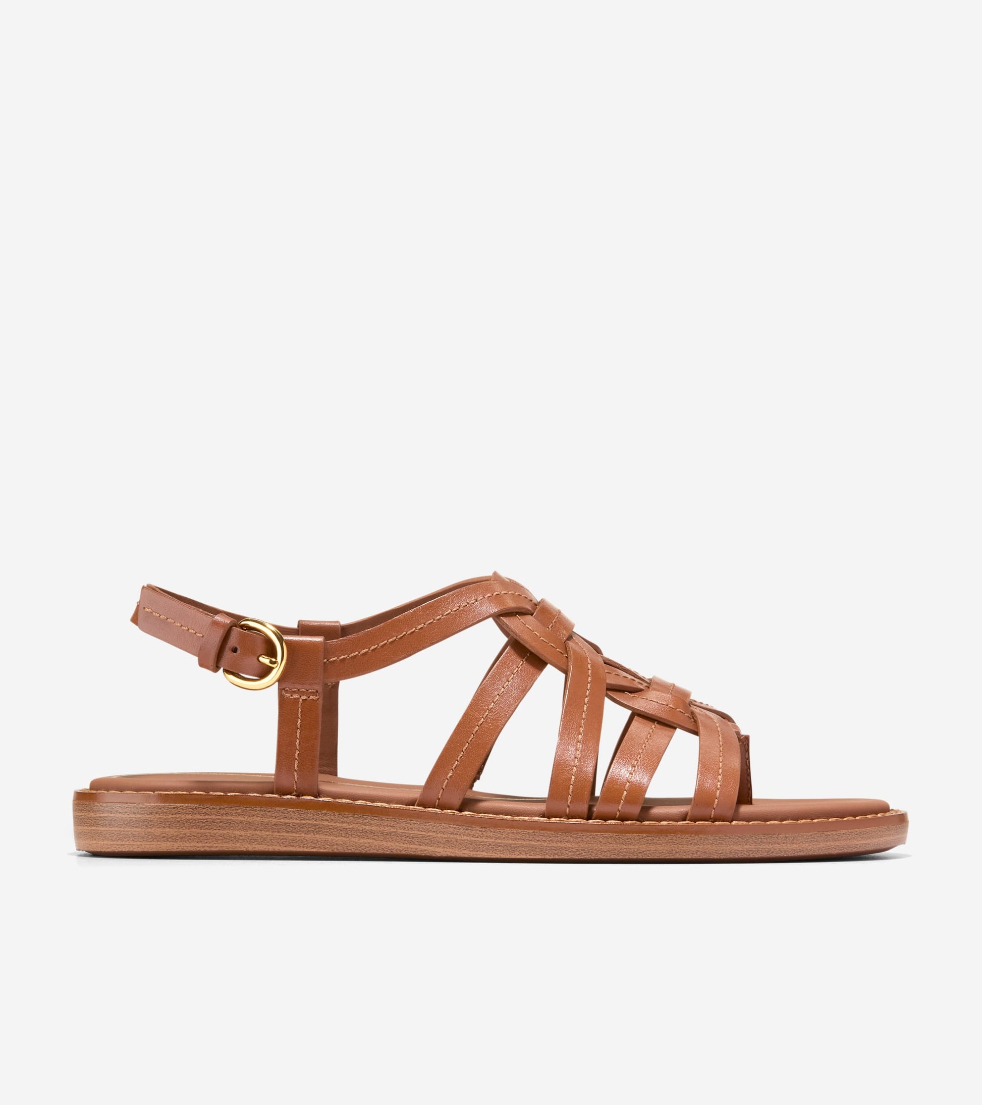 Women's Kami Interwoven Thong Sandals-British Tan