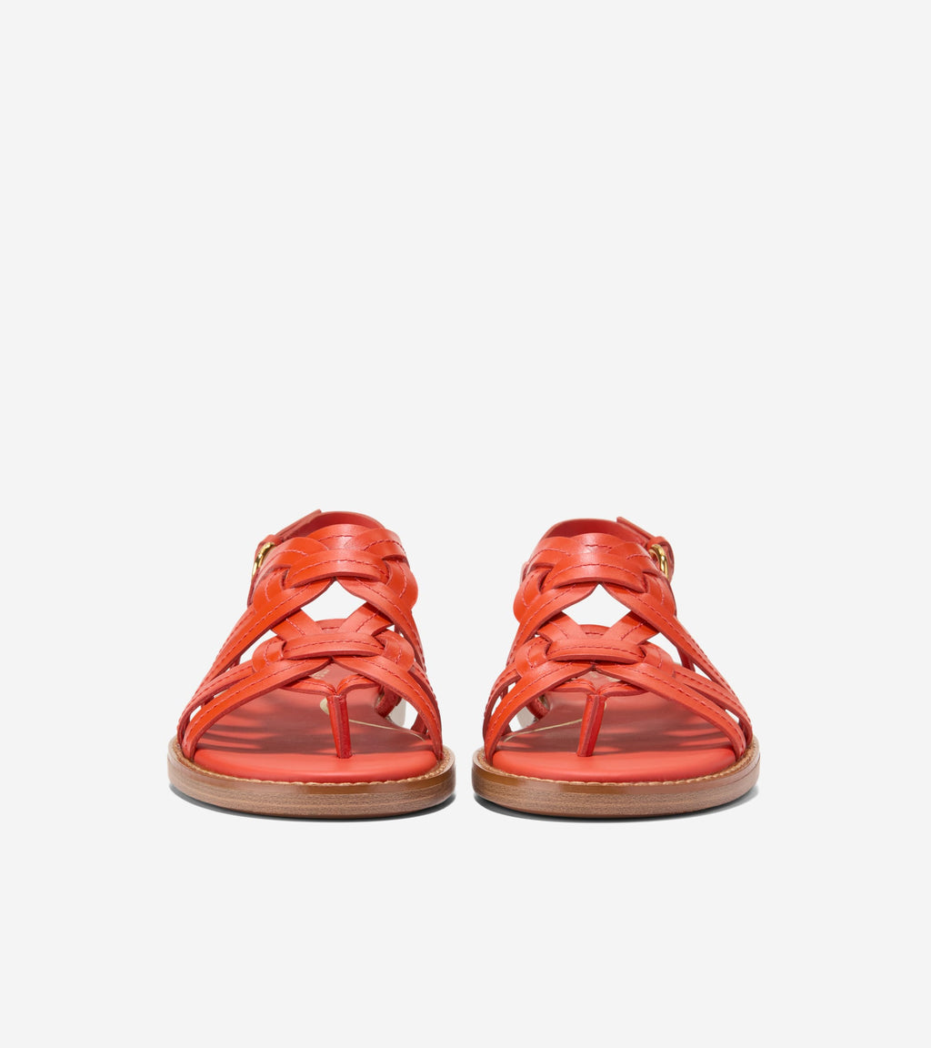Women's Kami Interwoven Thong Sandals-Summer Fig