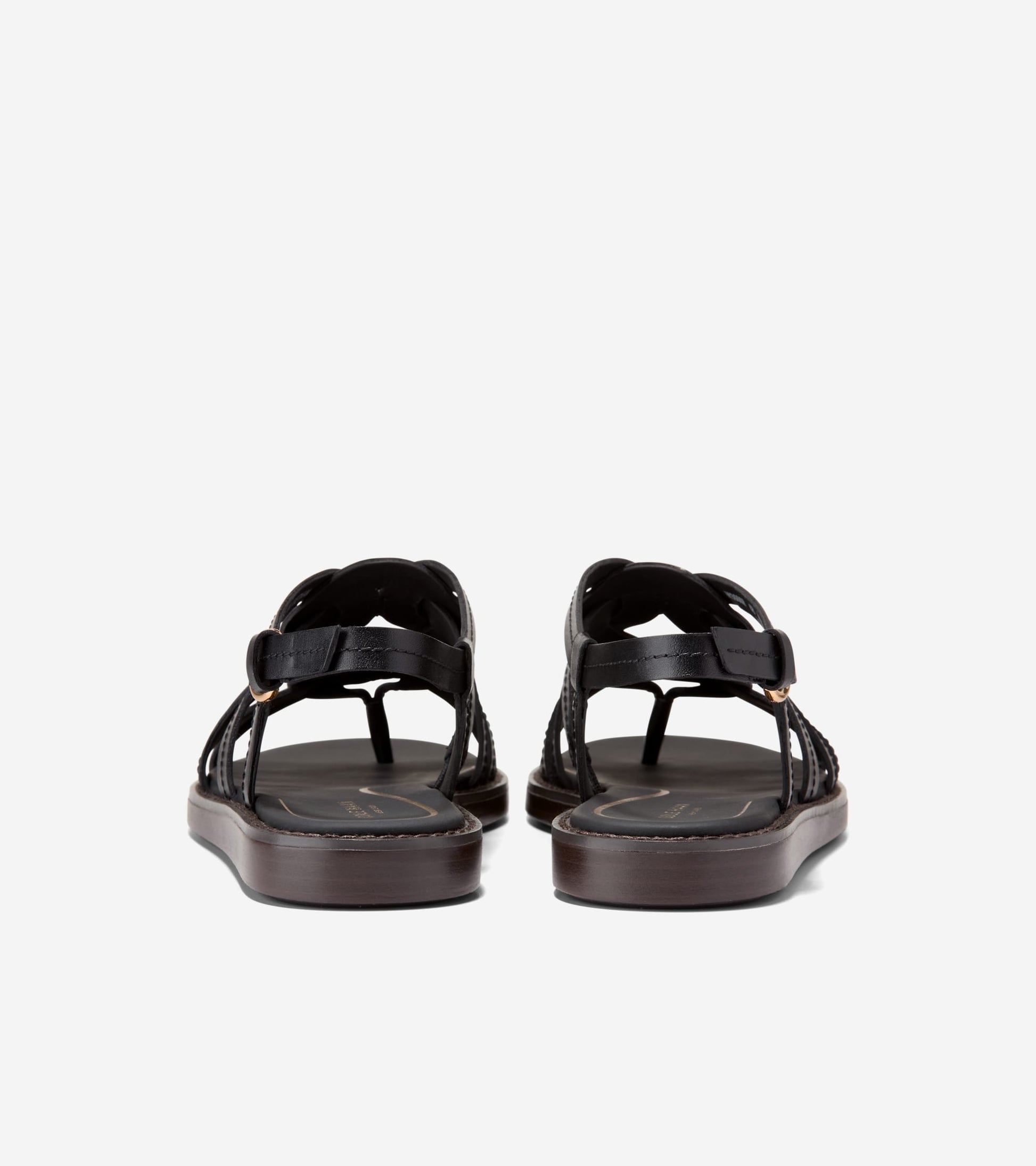 Women's Kami Interwoven Thong Sandals-Black