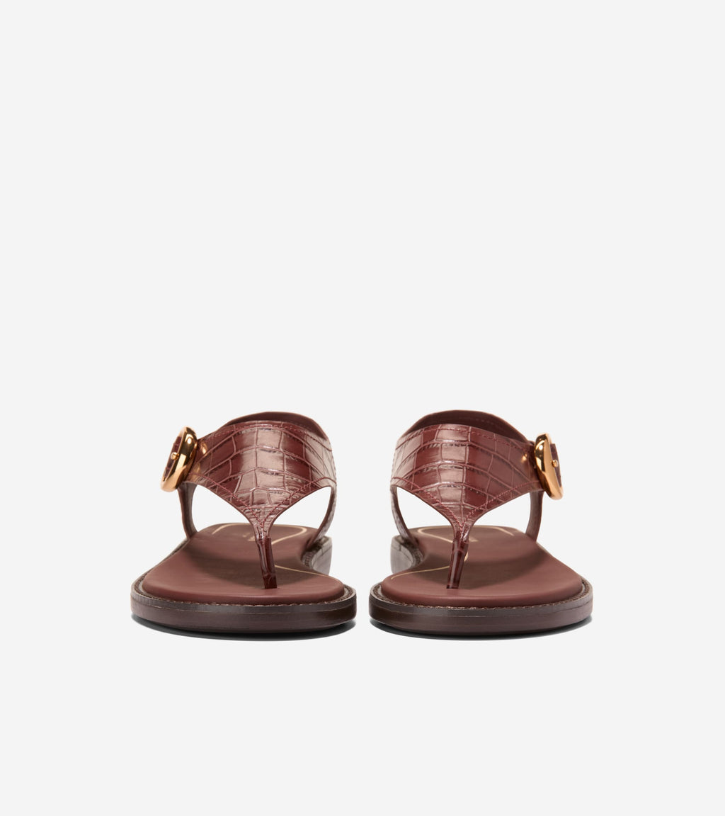 Women's Kami Thong Sandals-Mahogany Croc Print