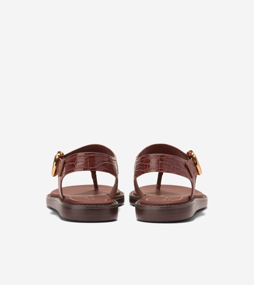 Women's Kami Thong Sandals-Mahogany Croc Print