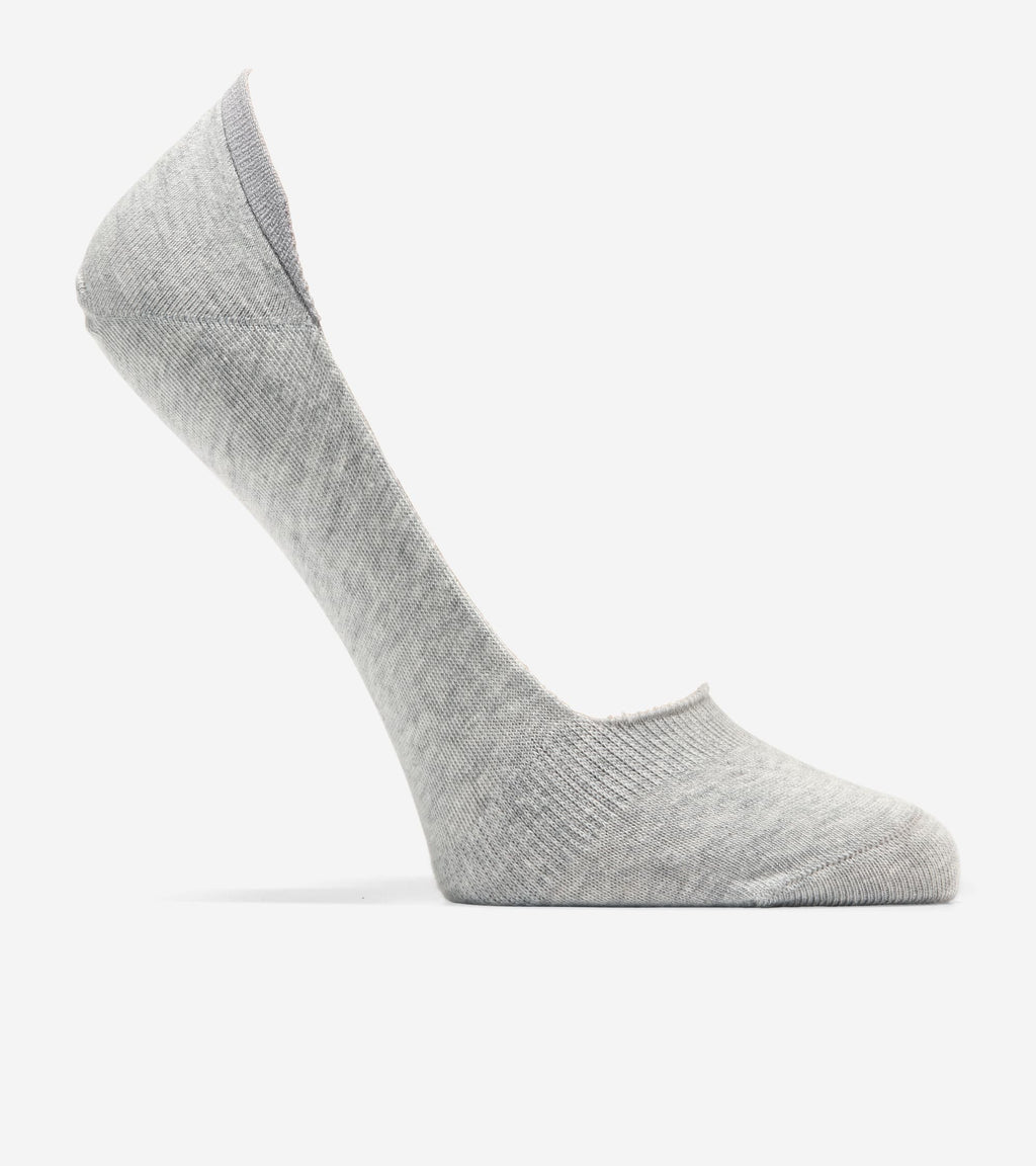Women's Knit Ballet Sock Liner - 2 Pack-Grey Heather