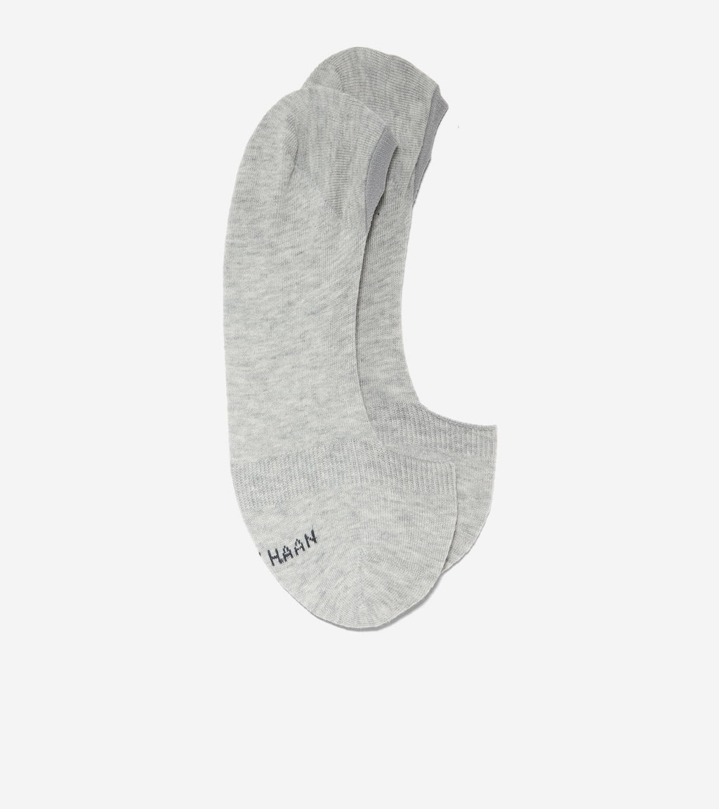 Women's Knit Ballet Sock Liner - 2 Pack-Grey Heather