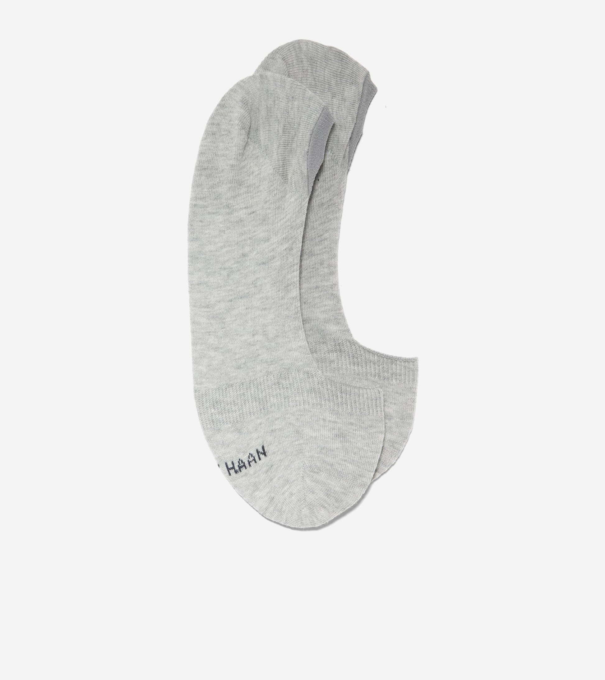 Women's Knit Ballet Sock Liner - 2 Pack-Grey Heather
