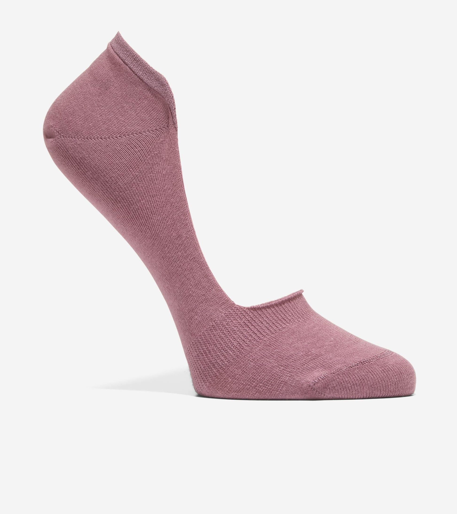 Women's Knit Ballet Liner 2-Pair Socks-Mauve Assorted
