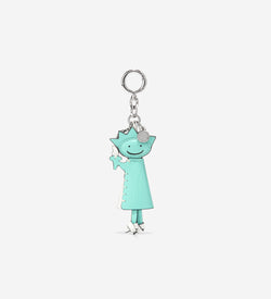 Women's Lady Liberty Key Fob Bag Charm-Light Blue
