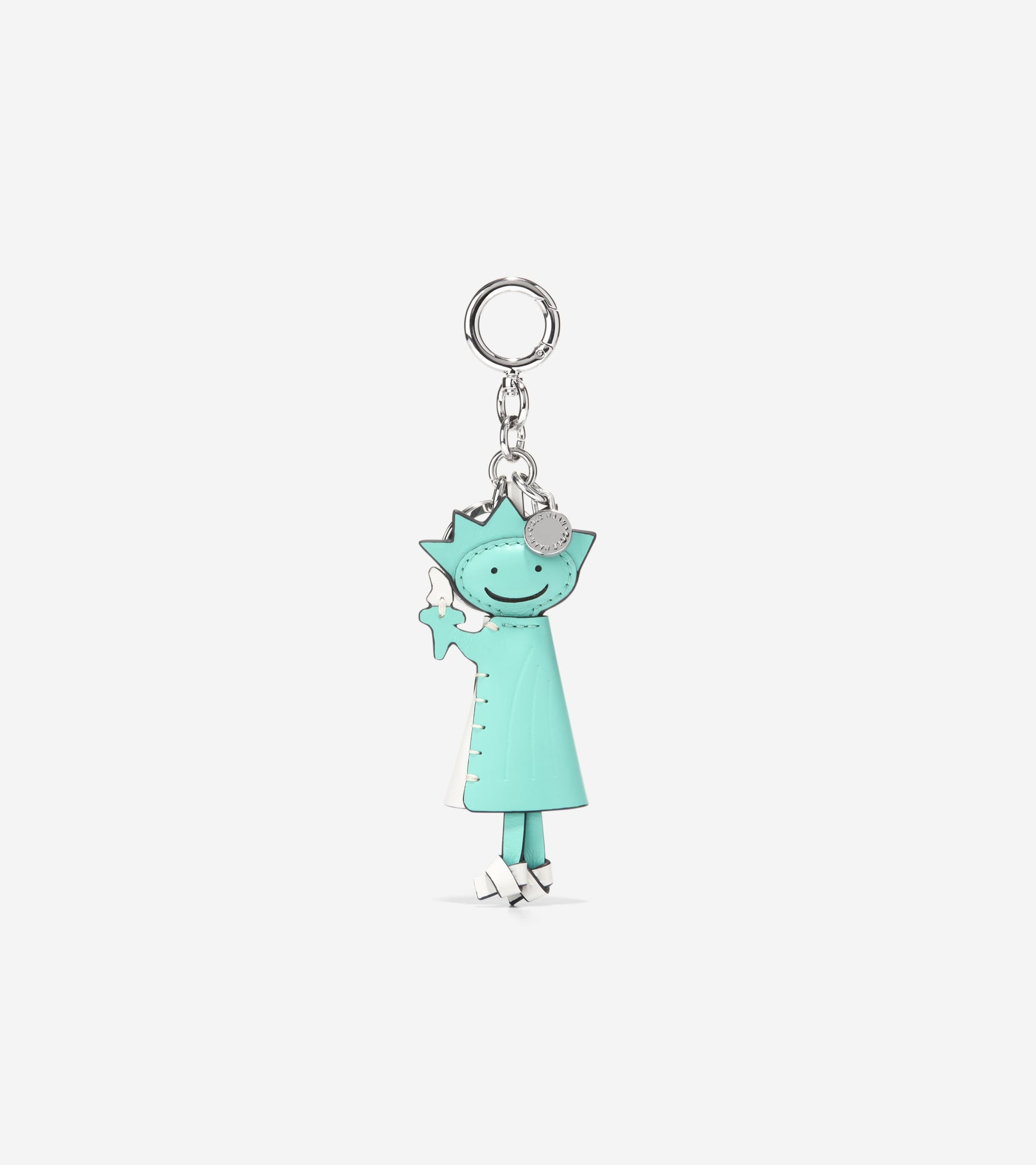 Women's Lady Liberty Key Fob Bag Charm-Light Blue