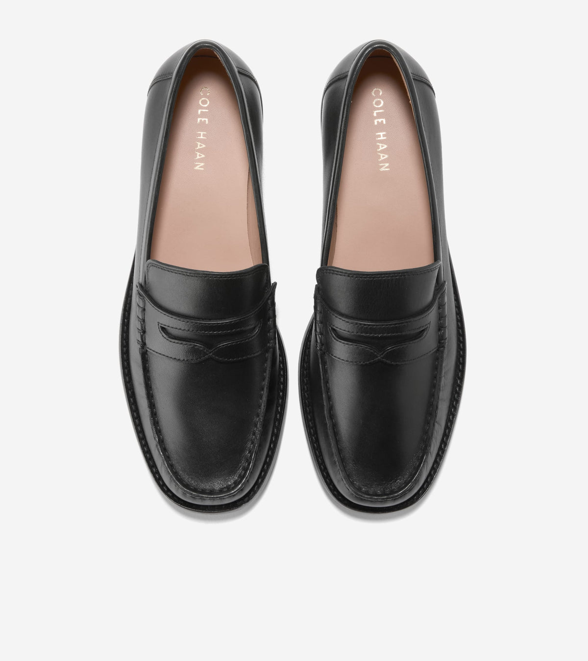 Cole Haan Black Top Stitched Loafers Women main image 3