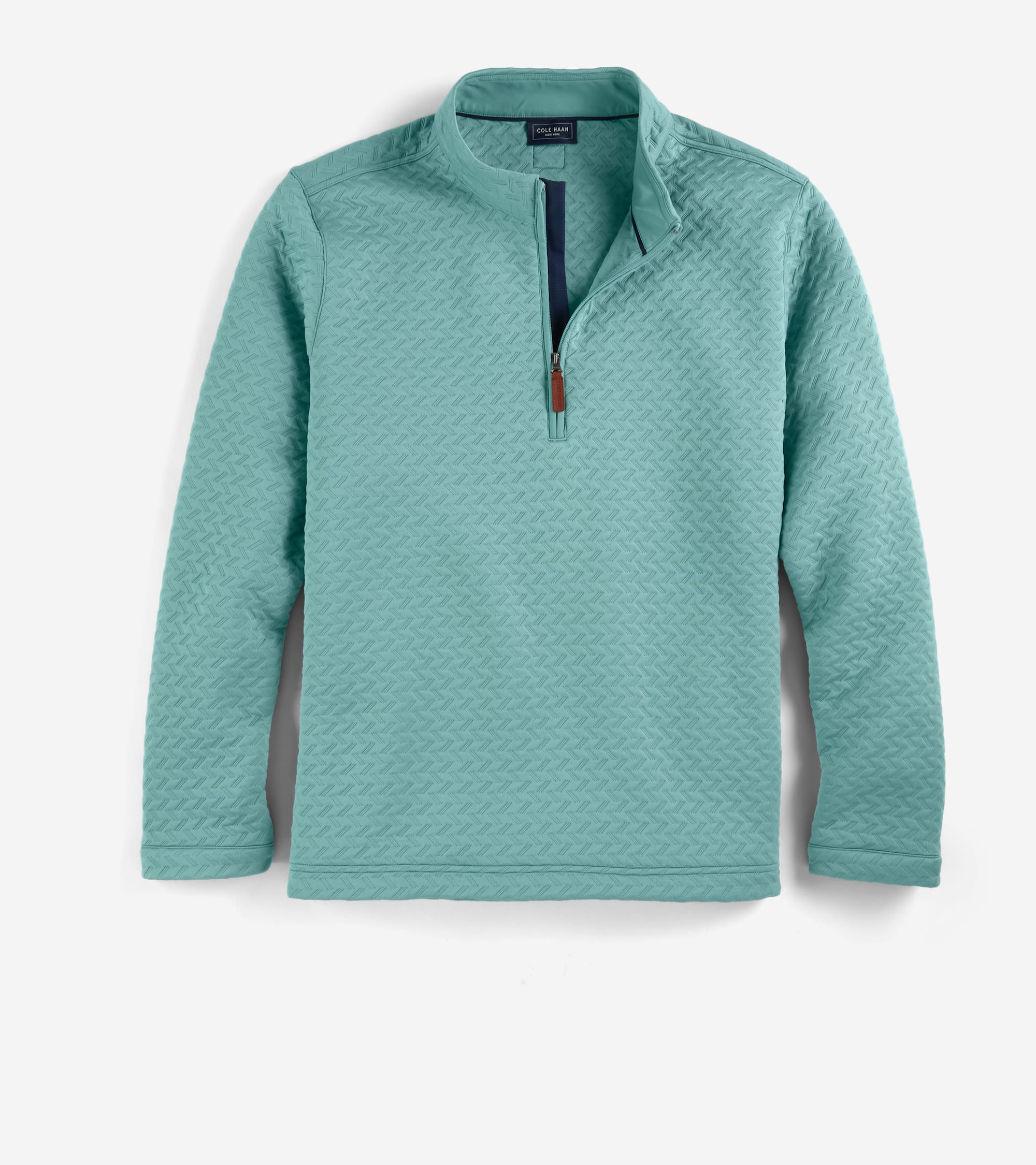 Men's Last Stitch Quarter Zip in Green | Cole Haan