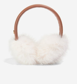 Women's Leather Earmuffs-British Tan