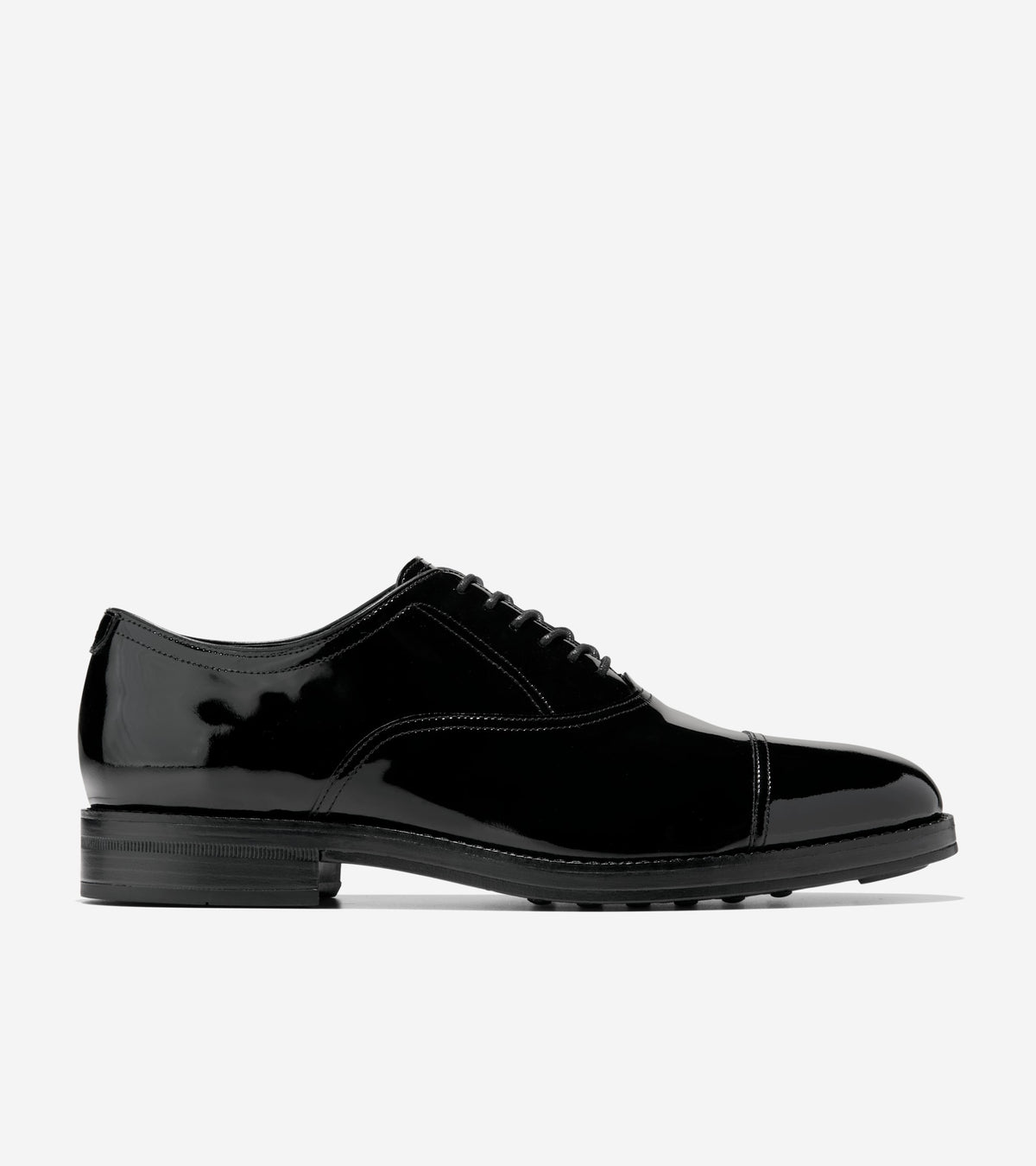 Men's Ledley Grand Cap Toe Oxfords-Black Patent-Black